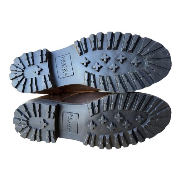 Patina Heritage Cap Toe Leather Ankle Boot Brown Men size 8 - Picture 7 of 7